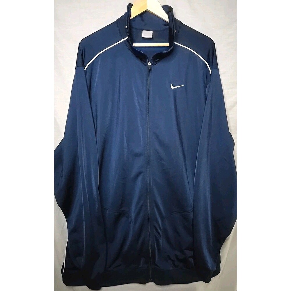 Nike Full Zip Track Jacket, Sx 3XL, Navy Blue 56323